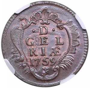 Netherlands, Gelderland Duit 1759 - NGC MS ... 