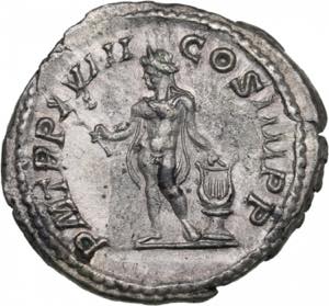 Roman Empire AR Denarius 215 AD - Caracalla ... 