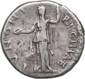 Roman Empire AR Denarius 134 AD - Sabina (AD ... 
