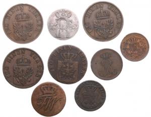 Small group of coins: Germany (9) Various ... 