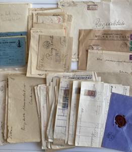 Group of envelopes (mostly court related), ... 
