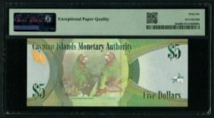Cayman Islands 5 Dollars 2010 - PMG 66 EPQ ... 