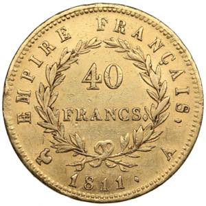 France 40 Francs 1811 - Napoleon I ... 
