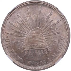 Mexico 1 Peso 1898 MO-AM ... 