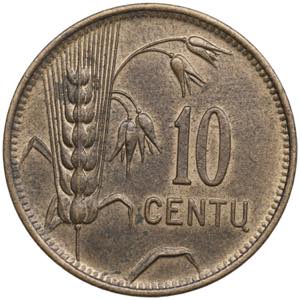 Lithuania 10 Centu 1925 ... 