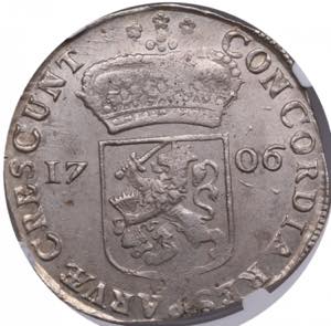 Netherlands, Zeeland 1 Silver Ducat 1706 - ... 