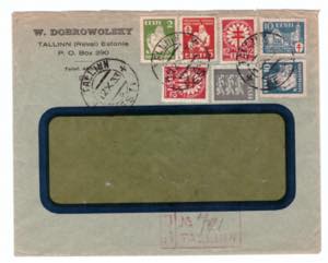 ESTONIA envelope 1933 - ... 