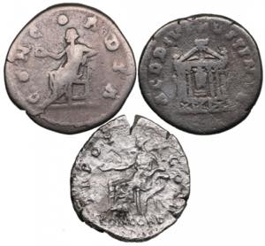 Lot of Roman Empire AR Denarius (AD 137-166) ... 