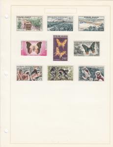 Group of stamps: Cote dIvore, Madagascar, ... 
