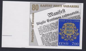 Estonia stamps, 80th ... 