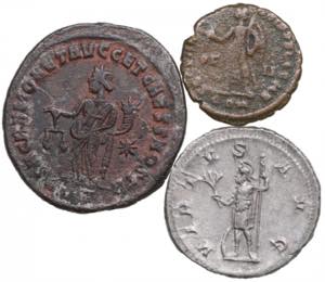 Small lot of coins: Roman Empire (3) Various ... 