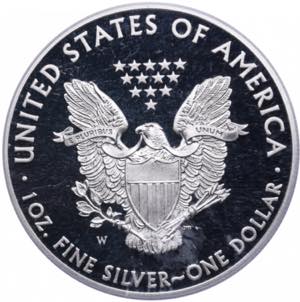 USA 1 Dollar 2012 W - American Silver Eagle ... 