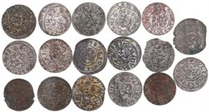 Small lot of coins: Riga, Sweden Solidus ... 