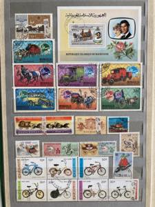 Collection of stamps: Mostly vehicles  - ... 
