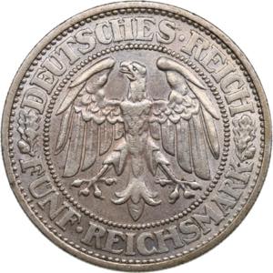 Germany 5 Reichsmark 1931 - Weimar Republic ... 