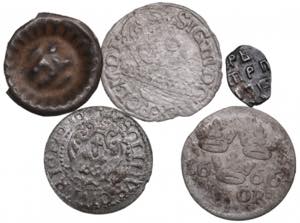 Group of coins (5) Various condition. Sweden ... 