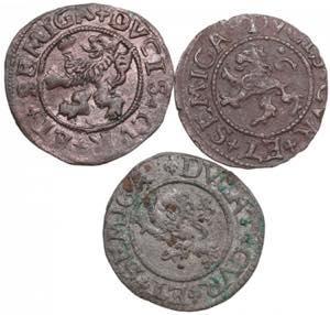 Small group of coins: Courland Schlling ... 