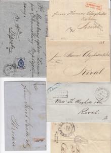 Estonia, Russia - Group of envelopes 1834, ... 