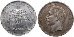 France 5 Francs 1870 & ... 
