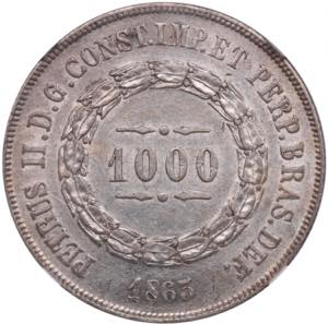 Brazil 1000 Réis 1863 - ... 