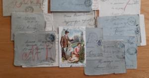 ESTONIA envelopes with letters around 1908 ... 