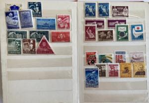 Collection of stamps: Russia, USSR, Romania, ... 