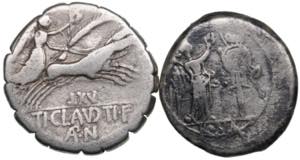 Roman Republic AR Serrate Denarius 79 BC & ... 