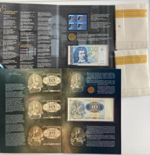 Group of Coin, Stamp, Envelope, Banknote ... 