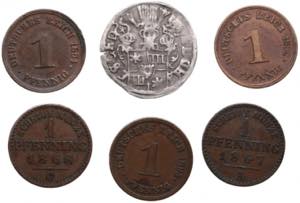 Small group of coins: ... 