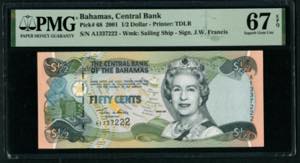 Bahamas 1/2 Dollar 2001 ... 