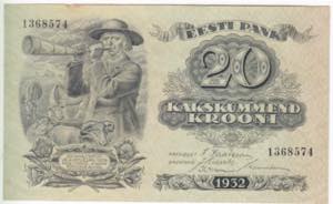 Estonia 20 Krooni 1932 AU