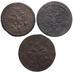 Collection of Russian coins: Denga 1700, ... 