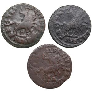 Collection of Russian coins: Kopeck 1711 ... 