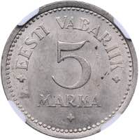 Estonia 5 marka 1922 NGC ... 