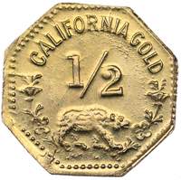USA 1/2 dollar 1852 california gold
0.34 g. ... 