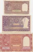 India 2,5,10 rupees 1958 ... 