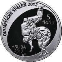 Aruba 5 florin 2010  - Olympics
11.94 g. ... 