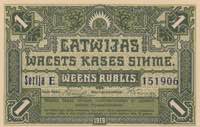 Latvia 1 rouble 1919 ... 