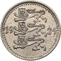 Estonia 1 mark 1924
2.54 g. UNC/UNC  Mint ... 