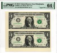 USA 1 dollar 2013 PMG 64 ... 