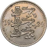 Estonia 1 mark 1924
2.46 g. AU/AU  Mint ... 