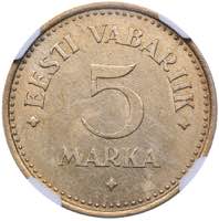 Estonia 5 marka 1924 NGC ... 