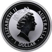 Austraia 1 dollar 1996
31.36 g. BU
