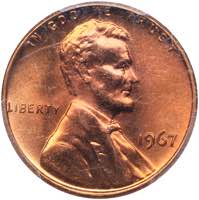 USA 1 cent 1967 PCGS ... 