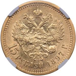 Russia 15 roubles 1897 АГ - NGC AU 53
Mint ... 
