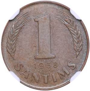 Latvia 1 santims 1938 - ... 