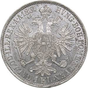 Austria Florin 1861
12.33 g. XF/AU
