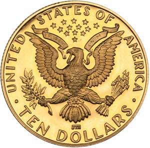 USA 10 dollars 1984 Olympics
16.66 g. PROOF