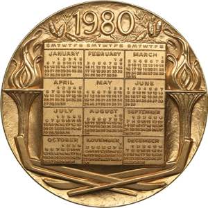 Medal Olympics 1980
251.16 g. 75mm. 1980 ... 