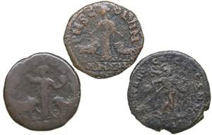 Roman Empire Æ follis - Severus II, Trajan ... 